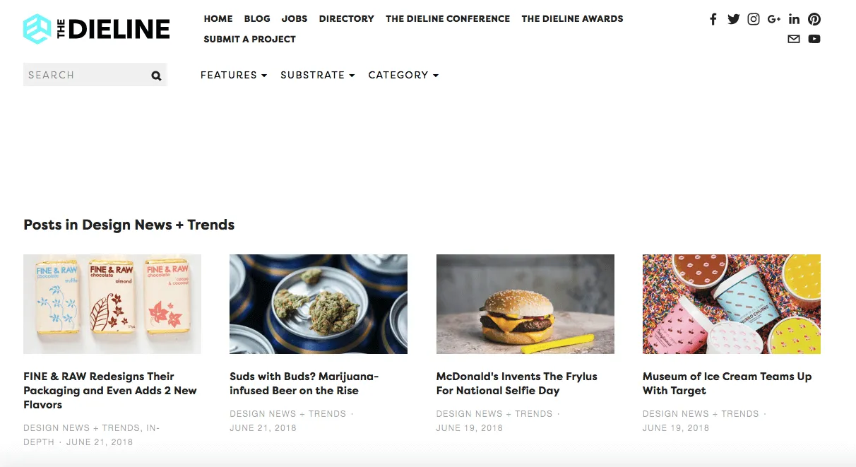 The dieline yaratıcı ajansların takip etmesi gereken 20 blog ajansara