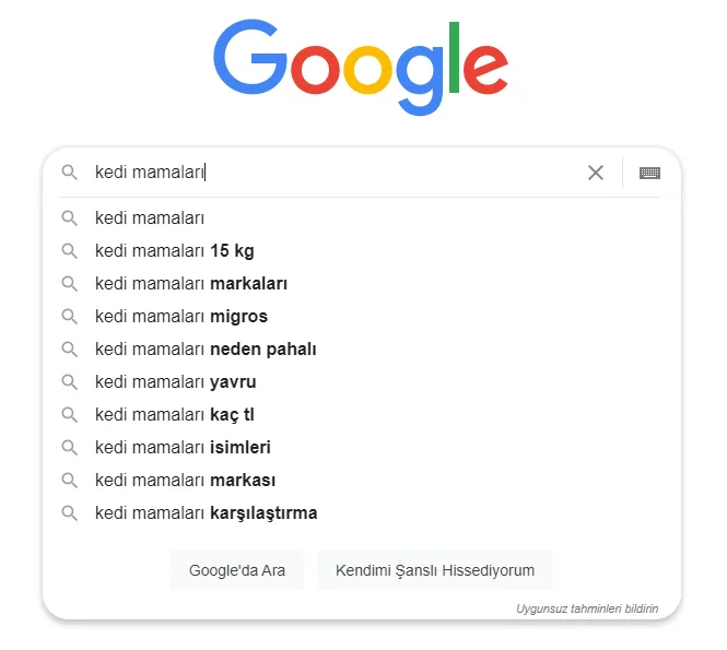 Google arama sonuçları dijital reklam