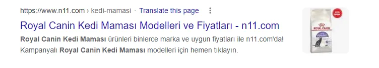 2. Meta description (açıklama) nedir?